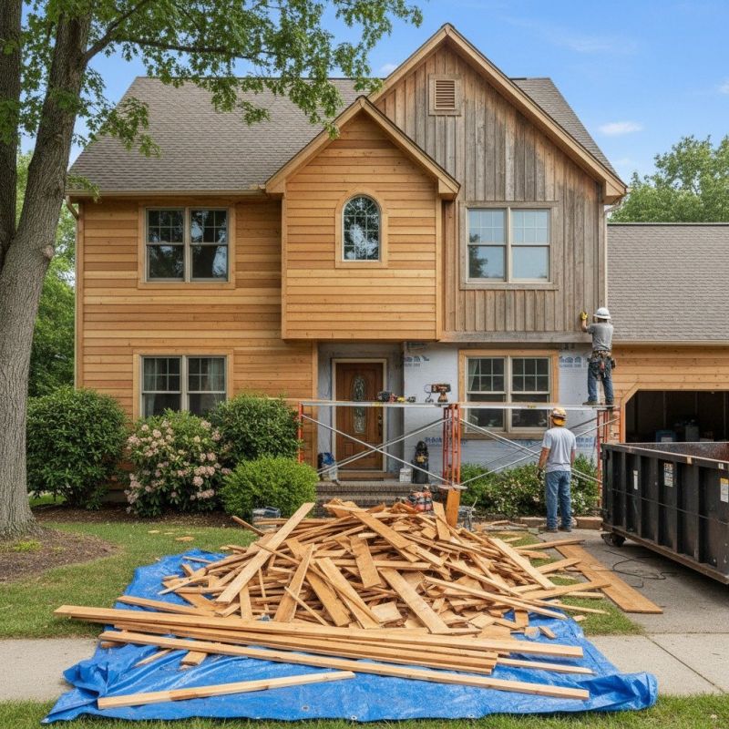 Hardwood Siding Installation